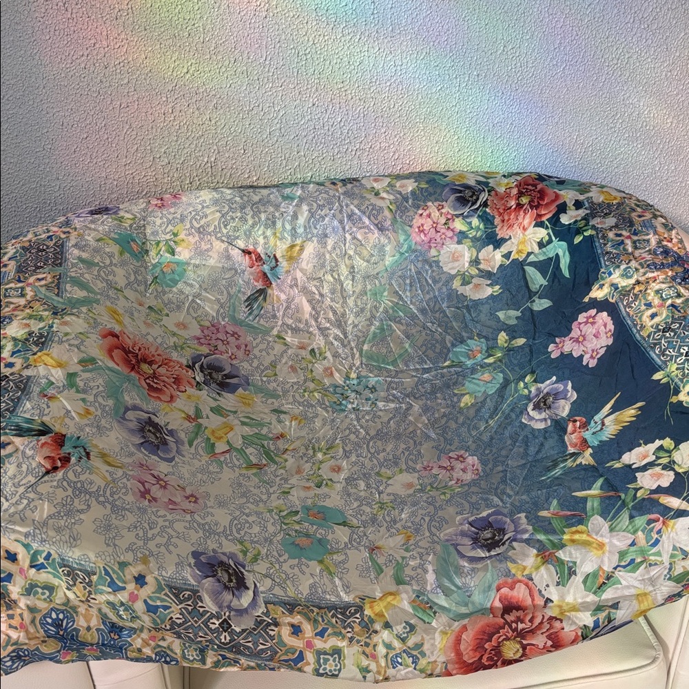 JOHNNY WAS SCARF 💯 SILK Vibrant Floral scarf. Brand New, Measurements: 44" x 44"
